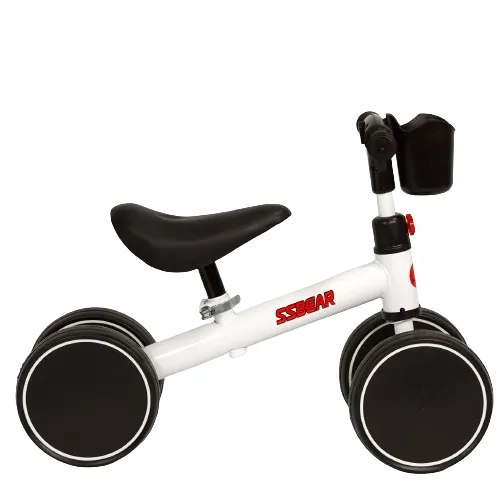 High quality kids 4 wheel balance bike no-pedal ride on car, cheap push bike baby swing car