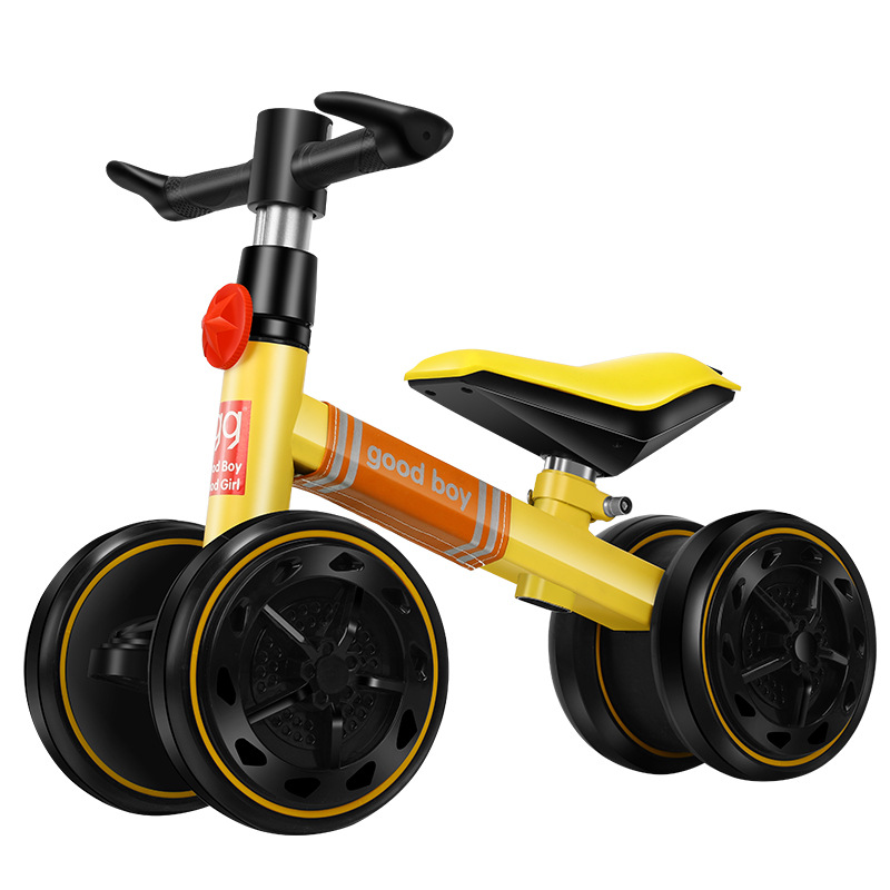 Cheap Kids Baby Toy Balance Bike 4 Wheel Mini Walker Scooter