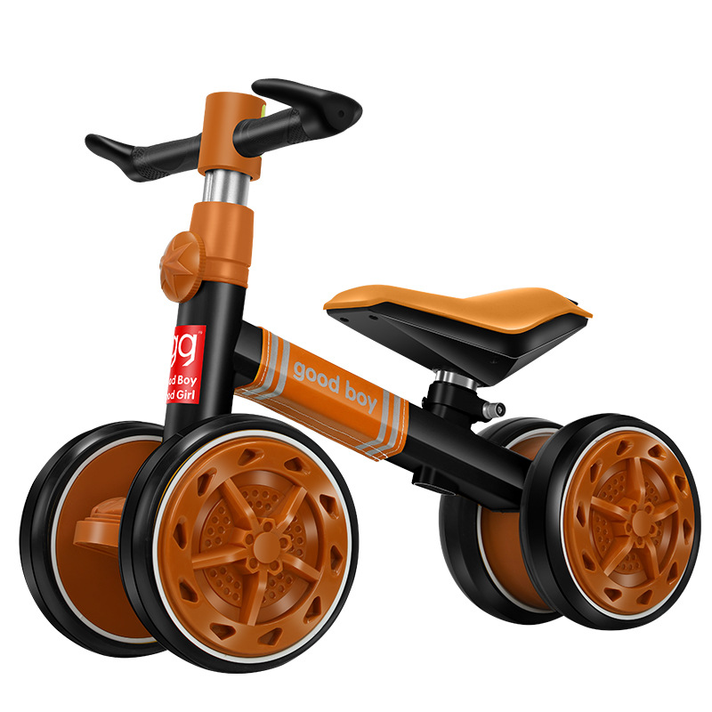 Cheap Kids Baby Toy Balance Bike 4 Wheel Mini Walker Scooter