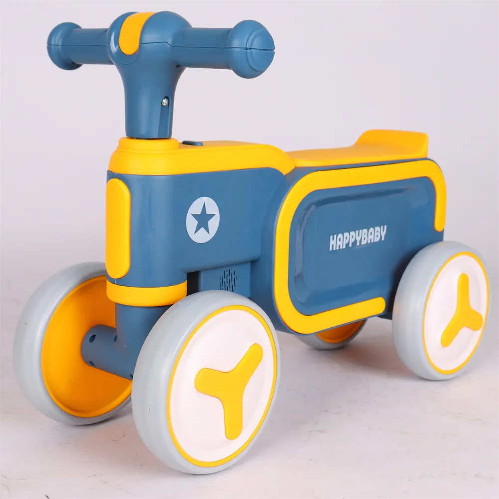 Baby 4 Wheel Bike - Lightweight Balance Ride-On for Toddlers