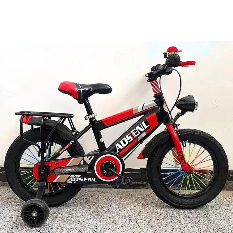 The best 12 /16/20 Inch Children's Bike for3 4 5 6 7 Years with Handbrake 、Mudguard、Lights 、Bell 、luggage carrier、 PU flash wheel