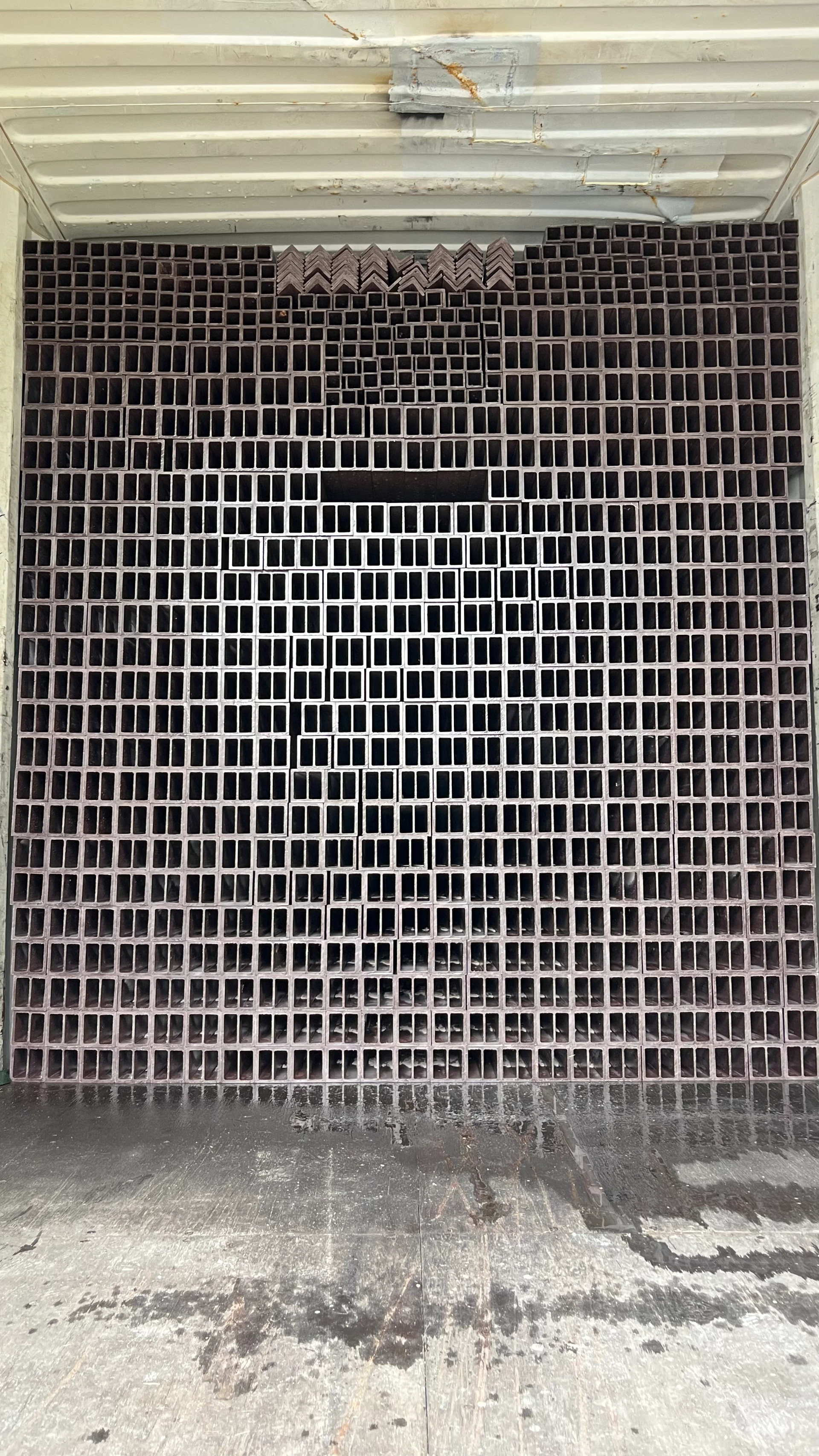 Neatly Loaded FRP Profiles (Rectangular, Square & Angle) Draw Customer Praise Before Dispatch