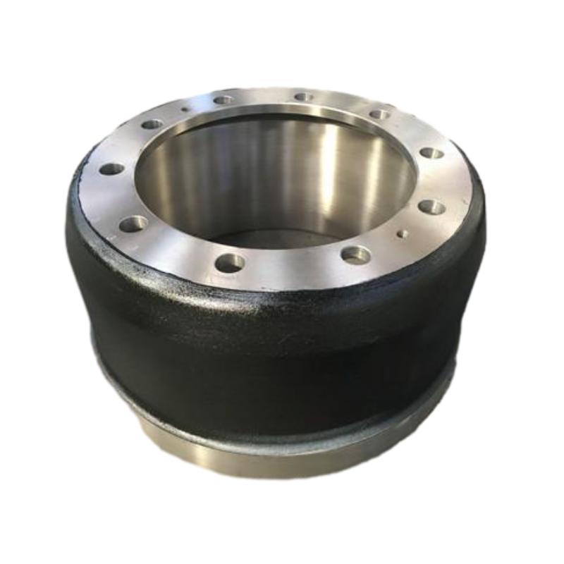 When should rear brake drums be replaced in a vehicle's maintenance schedule?