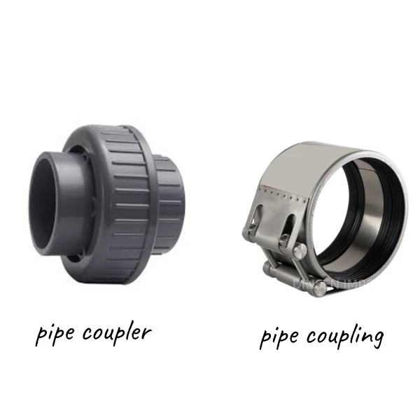 What is the difference between pipe coupler and coupling?