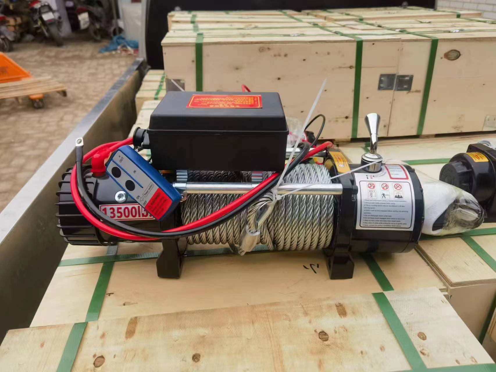 110 volt electric winch with wireless remote