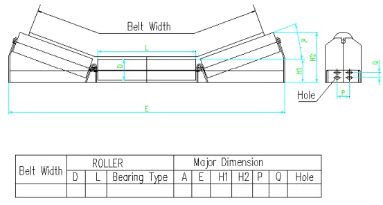 mine duty wing pulley