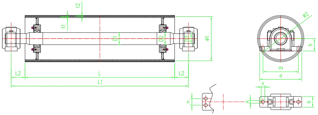 Conveyor side guide supports for efficient and precise material handling operations.