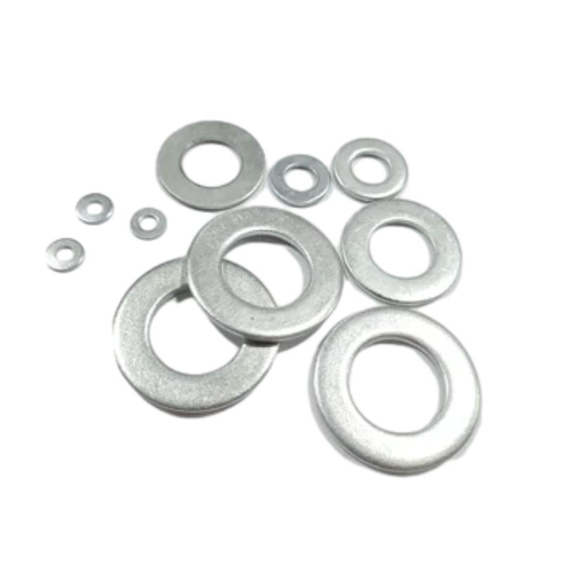 Factory Price Carbon Steel DIN125 White Zinc Plated Grade 4.8 Flat Washer