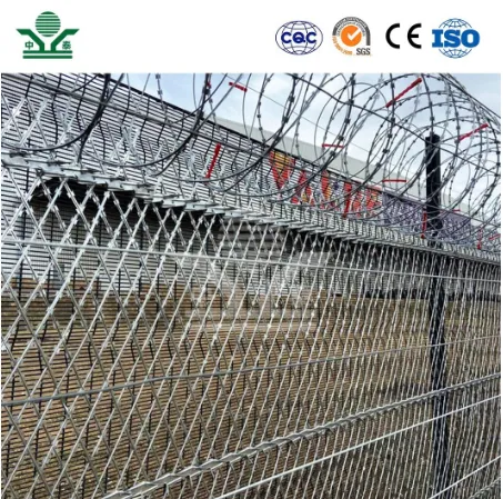 China Flat Barbed Wire for Chain Link & White Security Fences (300mm)