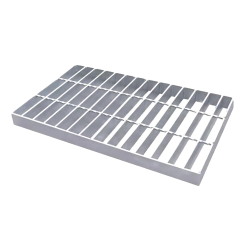 Hot-dip galvanized steel grating