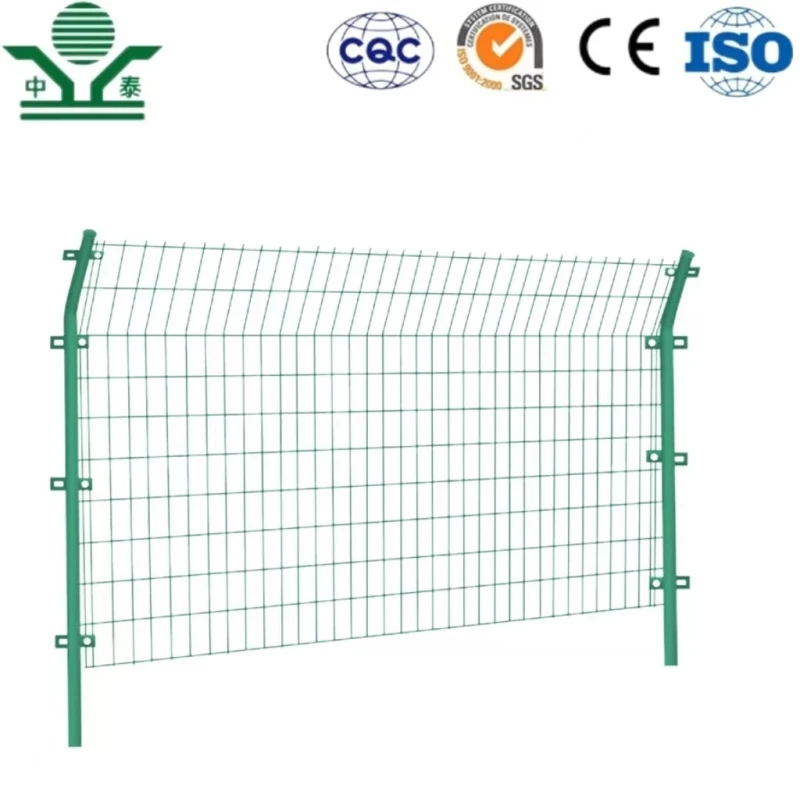 Zhongtai High Quality Security Fence PVC Coated 3D Welded Wire Mesh Fence