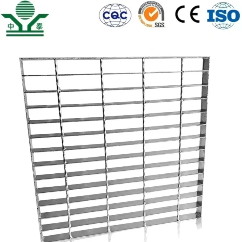 Zhongtai Galvanized Heavy Duty 120*8mm Bearing Bar Steel Grating for Platform
