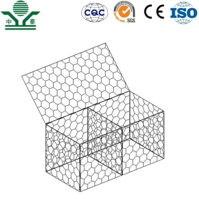 Factory Supplier Galvanized/ PVC Coated Woven Wire Mesh Gabion Basket