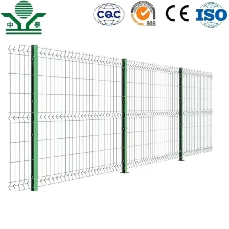 Zhongtai PVC Coated 3D Bending Curved Garden Welded Wire Mesh Panel Fencing