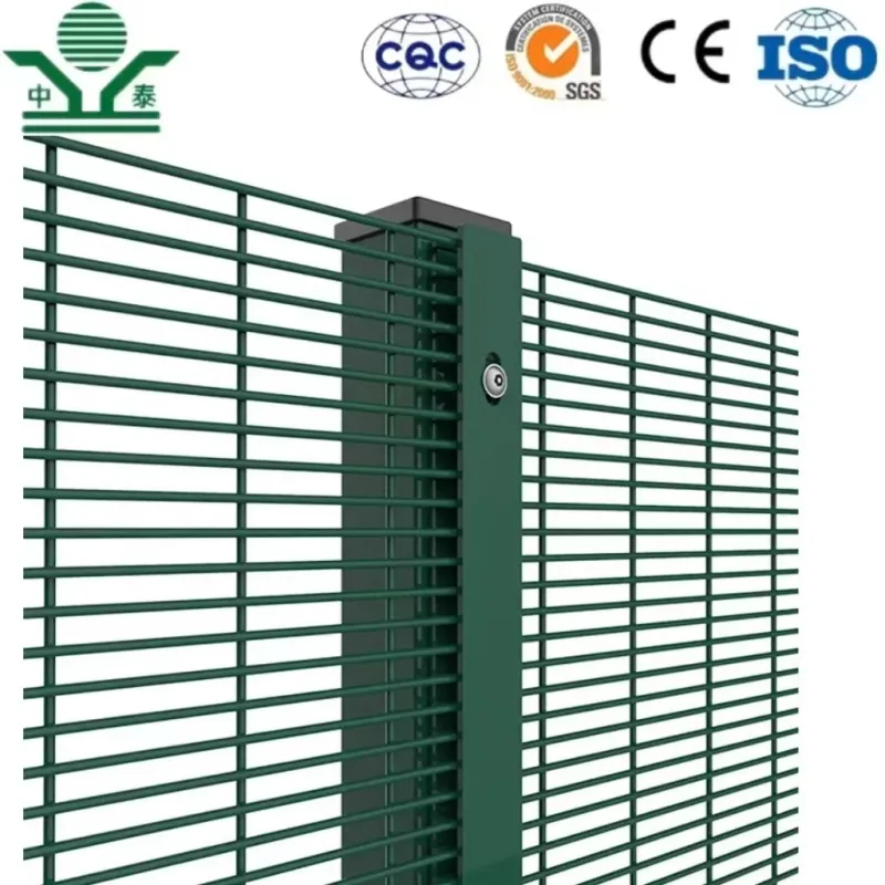 Zhongtai 358 Anti Climb Security Fence Powder Coated Welded Wire Mesh Fence