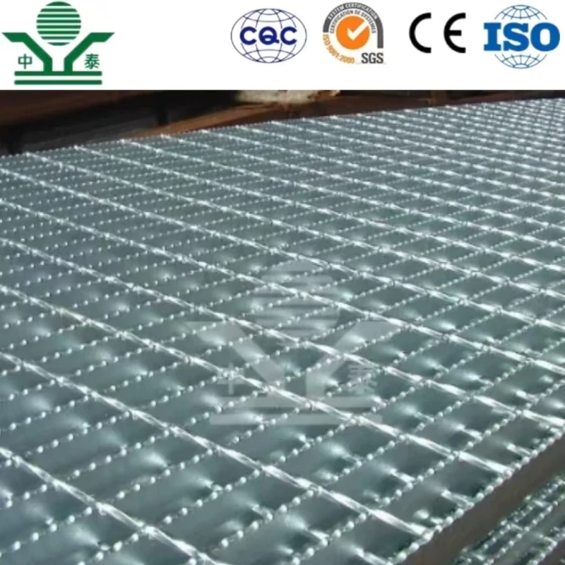 High Quality Low Carbon Steel Anti-Slip Serrated Type Steel Grating for Stair