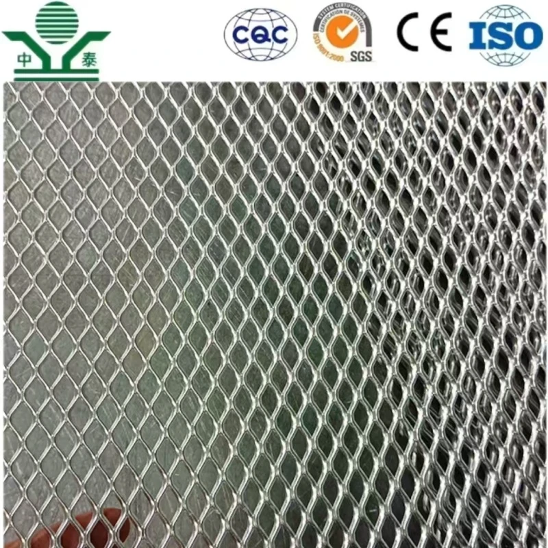 Zhongtai Aluminum Plate 1.5 2 3mm Thick Sheet Expanded Metal Mesh for Building