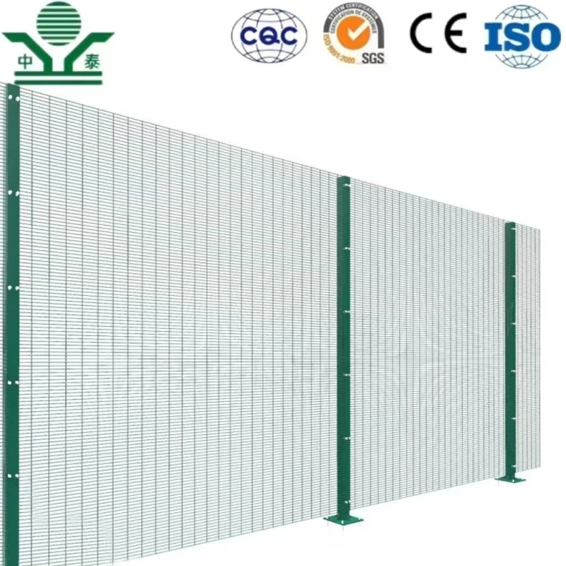 Zhongtai High Security Galavnized /PVC Coated 358 Wire Mesh Fence