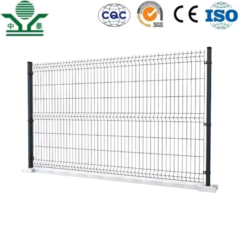 Zhongtai Welded Curved Bending Galvanized/ PVC Coated 3D Welded Wire Mesh Fence