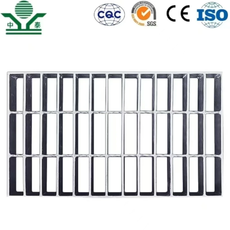 Zhongtai Heavy Duty Metal Sewer Drain Cover Sliver Square Drain Grate for Concrete Floor