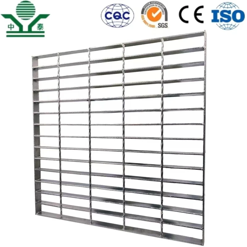 Customized Size Heavy Duty Trench Drain Grating Low Carbon Steel Grating