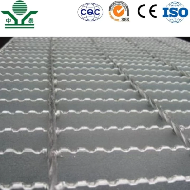 Zhongtai Durable Galvanized Serrated Bar Antislip Steel Grating for Floor