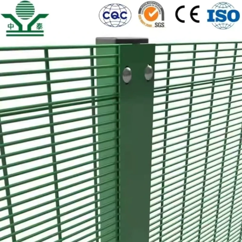 Zhongtai 358 Anti Climb Security Fence Powder Coated Welded Wire Mesh Fence
