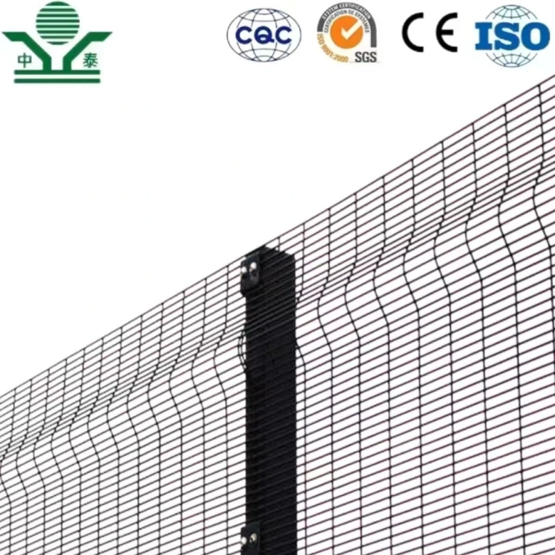 Zhongtai High Security PVC Coated Anti-Climb 358 Steel Wire Mesh Fence for Airport