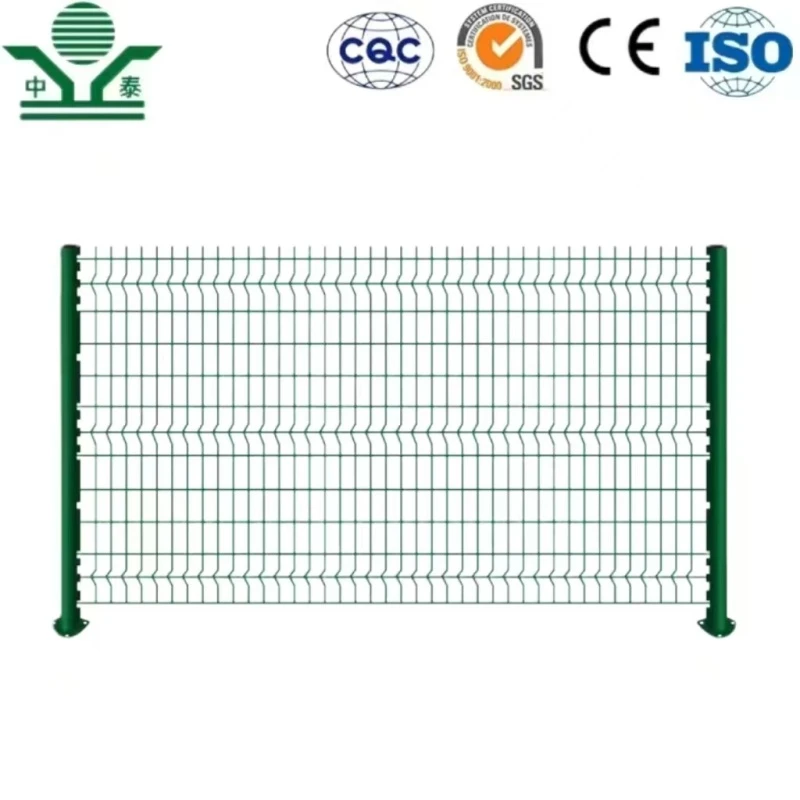 Zhongtai PVC Coated Fence Galvanized Garden 3D Curved Welded Wire Mesh Fence