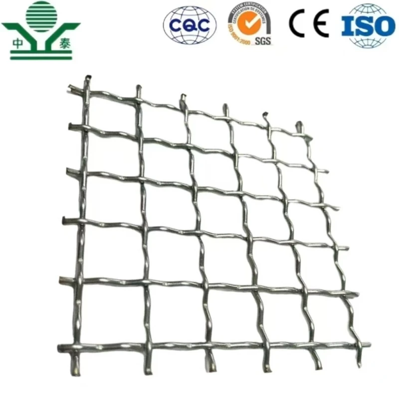 Zhongtai 304 304L 316 316L Mesh Stainless Steel Double Crimped Wire Mesh