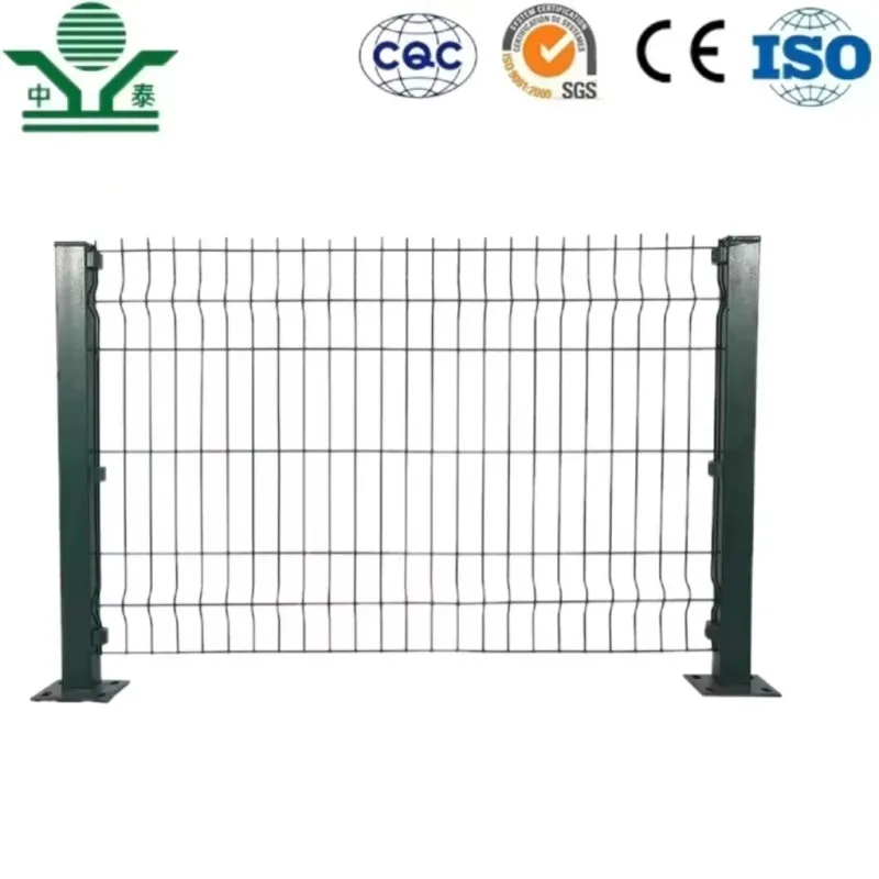 Zhongtai Rustproof PVC Galvanized 3D Curved Wire Mesh Fence