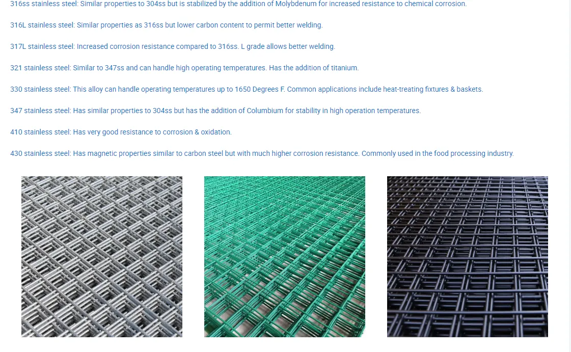 3X3 Galvanized Cattle Welded Wire Mesh Panel Stainless Steel Wire Material Brc Welded Wire Mesh