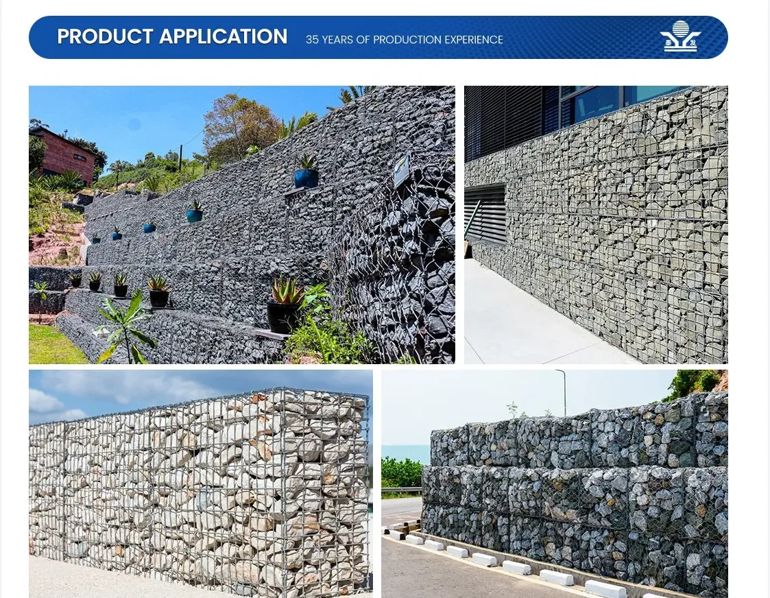Factory Prices Cost PVC Coated Galvanized Hexagonal Gabion Basket Wall Gabion Box