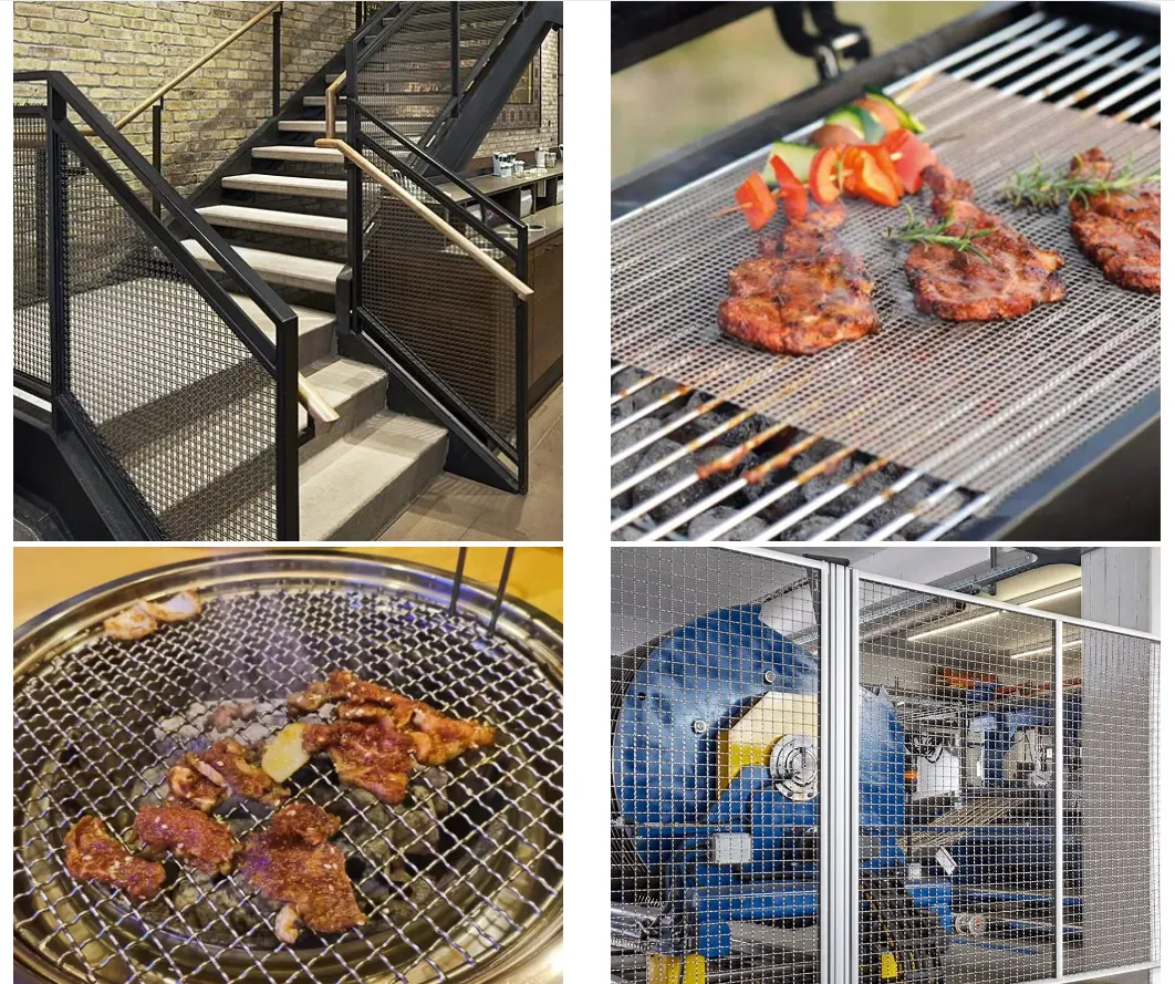 Zhongtai 304 304L 316 316L Mesh Stainless Steel Double Crimped Wire Mesh