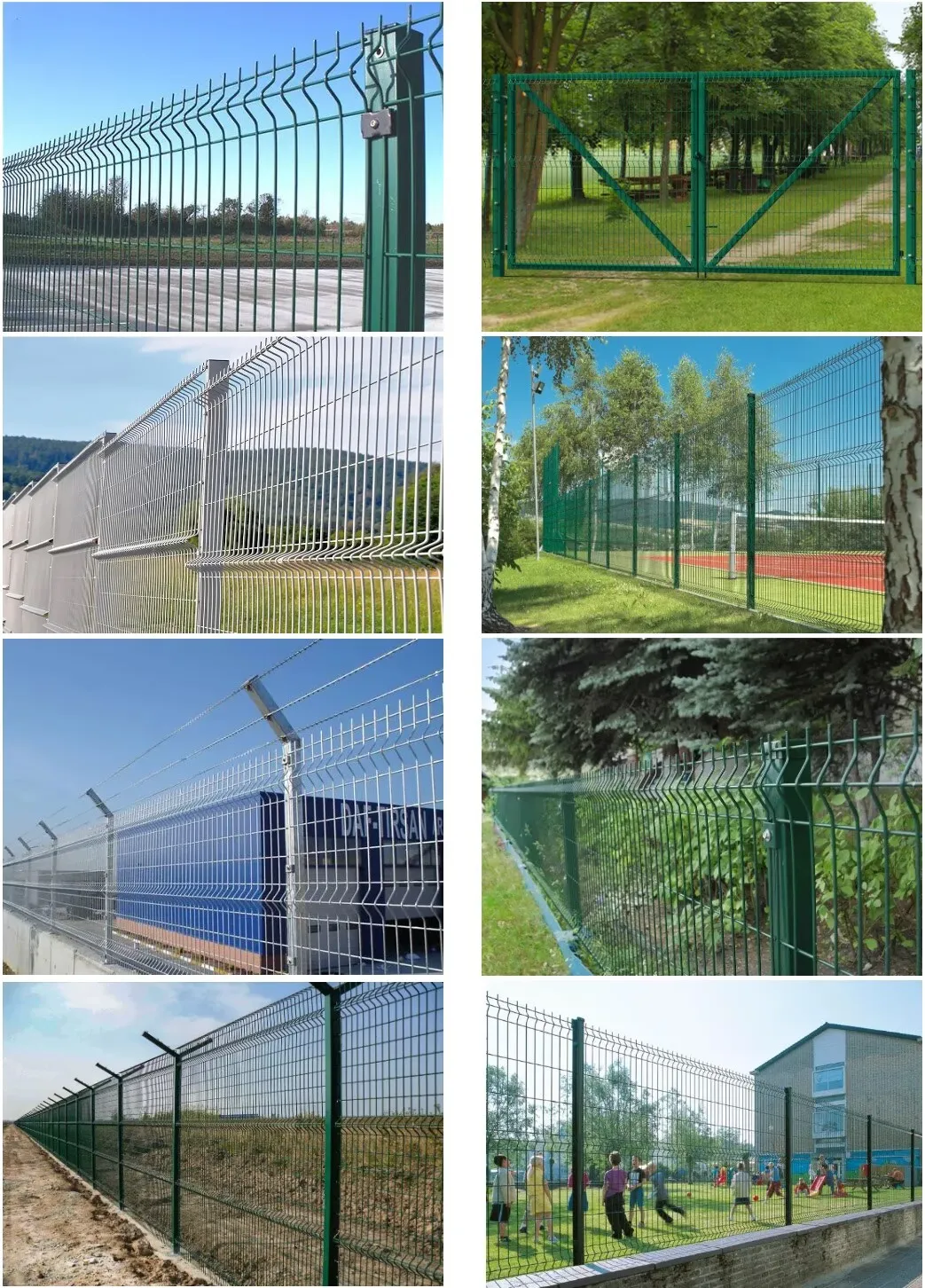 Zhongtai High Quality 3D Bending Security Welded Wire Mesh Fence