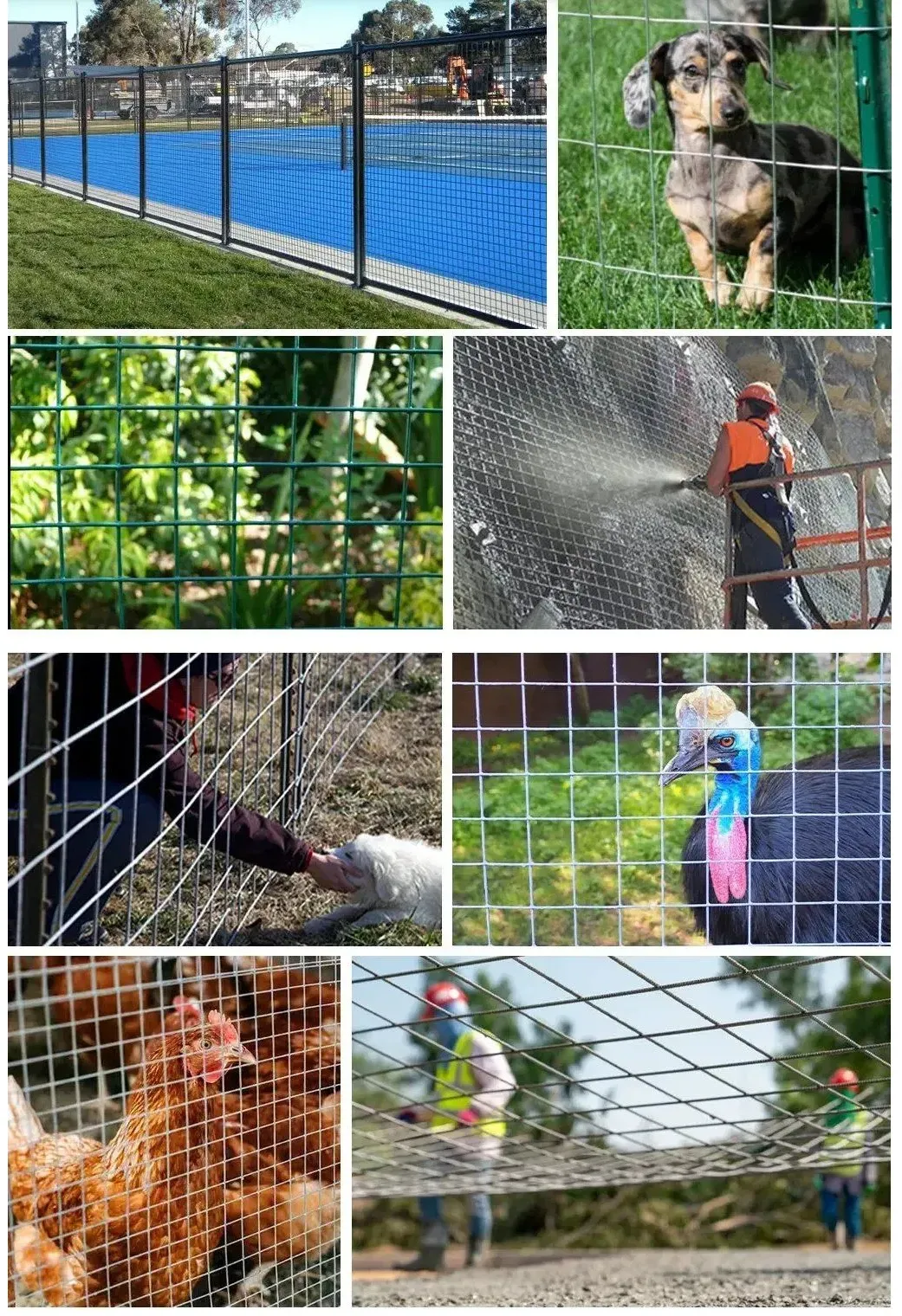 Zhongtai Square Hole 2.5 Gauge Reinforcing 15m Length Welded Wire Mesh