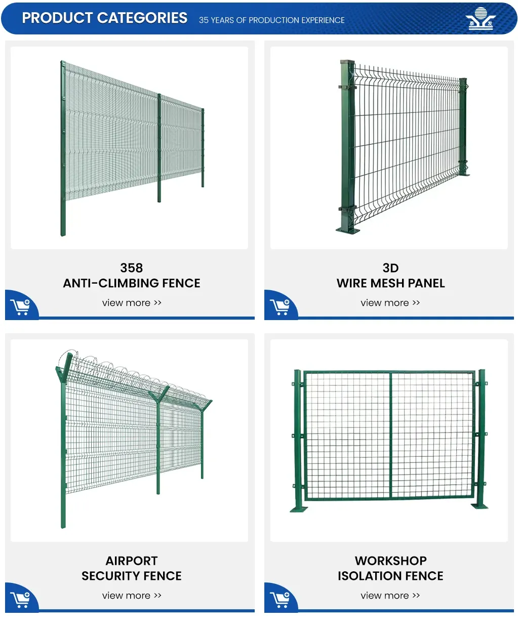Zhongtai Factory Supply Security Fence 3D Bending Welded Wire Mesh Fencing