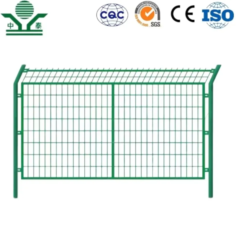 Zhongtai Corrosion Resistance Coated Low Carben Steel Frame Wire Mesh Fence