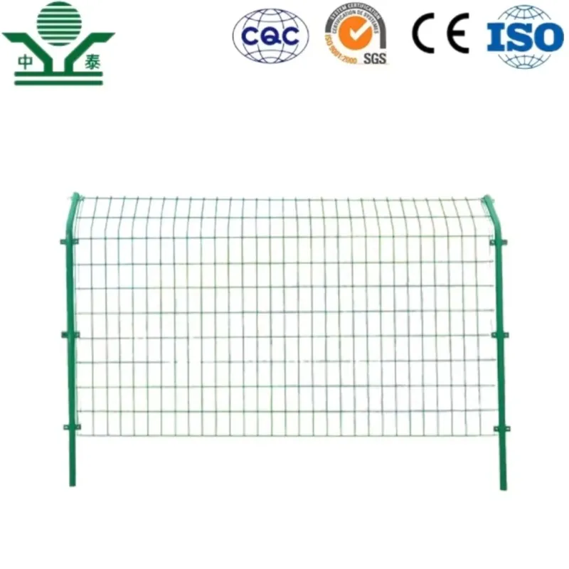 Zhongtai Corrosion Resistance Coated Low Carben Steel Frame Wire Mesh Fence