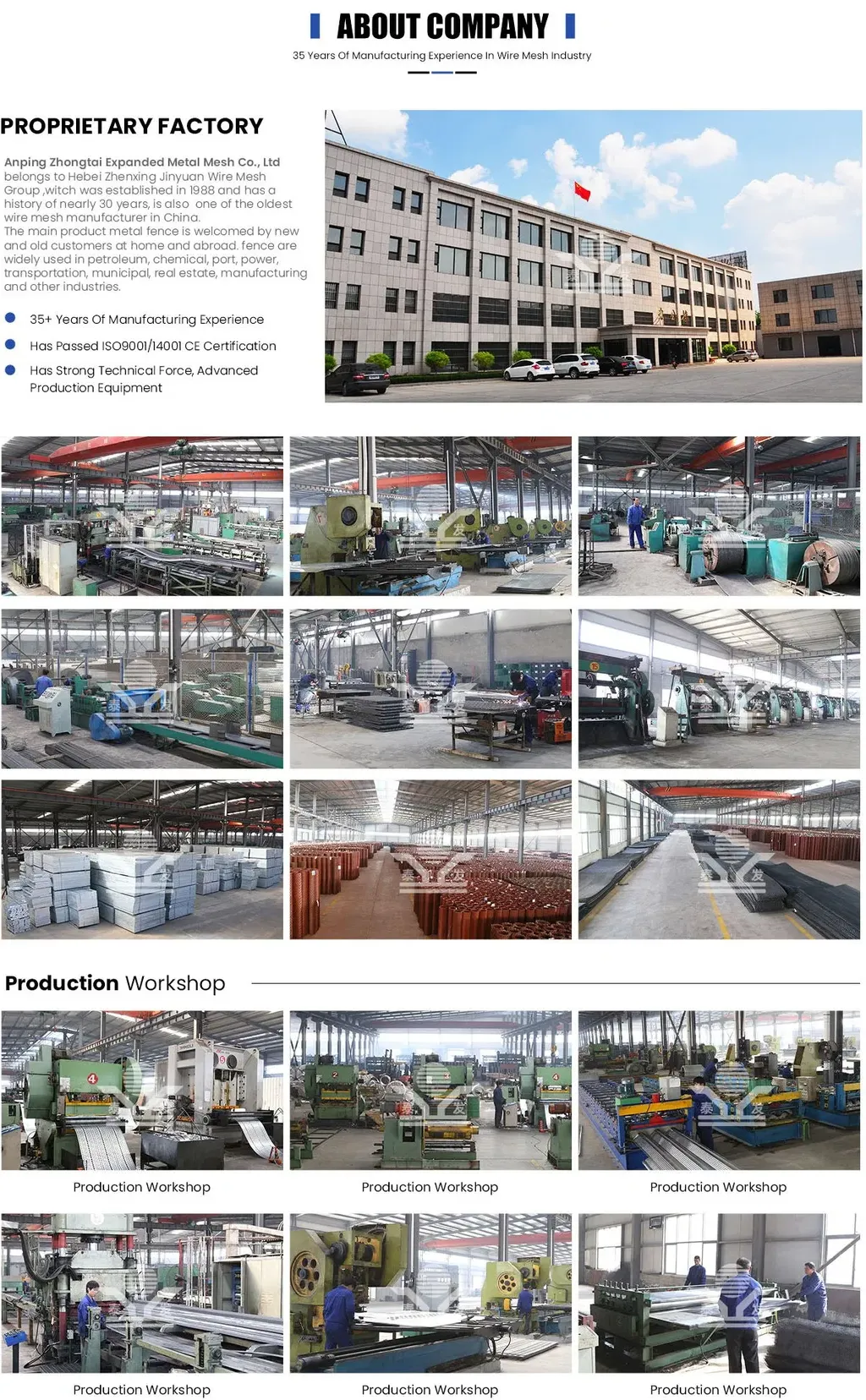 Zhongtai Cattle Deer Goat Farm Fence Knot Field Fences Farming Netting