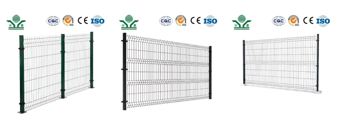 Zhongtai Welded Curved Bending Galvanized/ PVC Coated 3D Welded Wire Mesh Fence