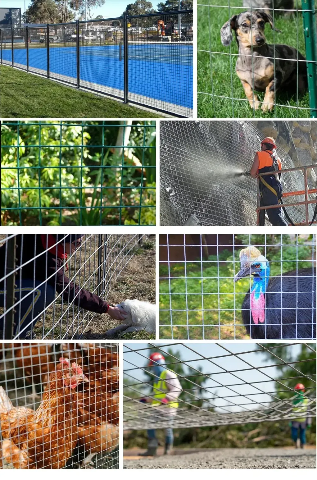 Zhongtai 304 Stainless Steel Square Hole Welded Wire Mesh for Fencing