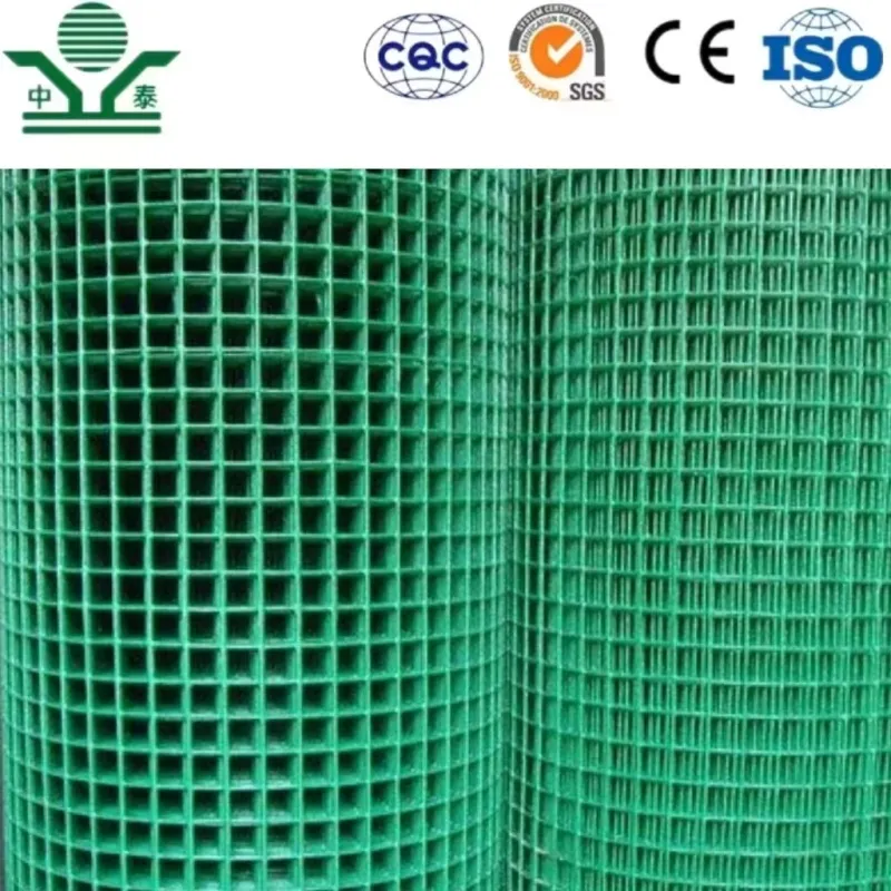 Low Price Plastic Green PVC Coated Welded Wire Mesh Roll for Fencing