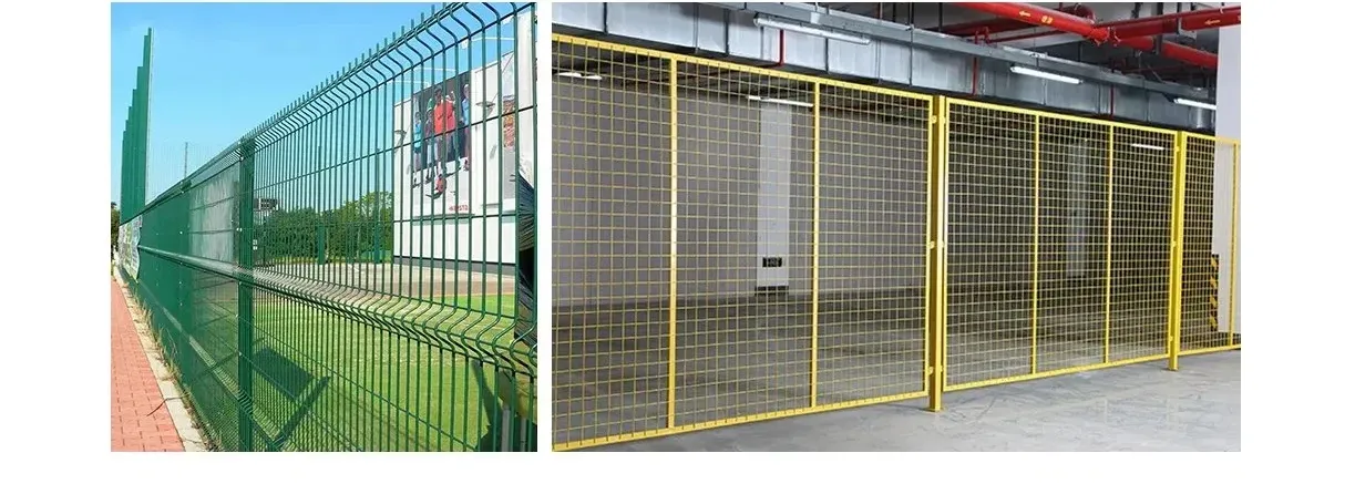 Zhongtai PVC/ Powder Coated Double Edged Steel Iron 3D Welded Wire Mesh Fence