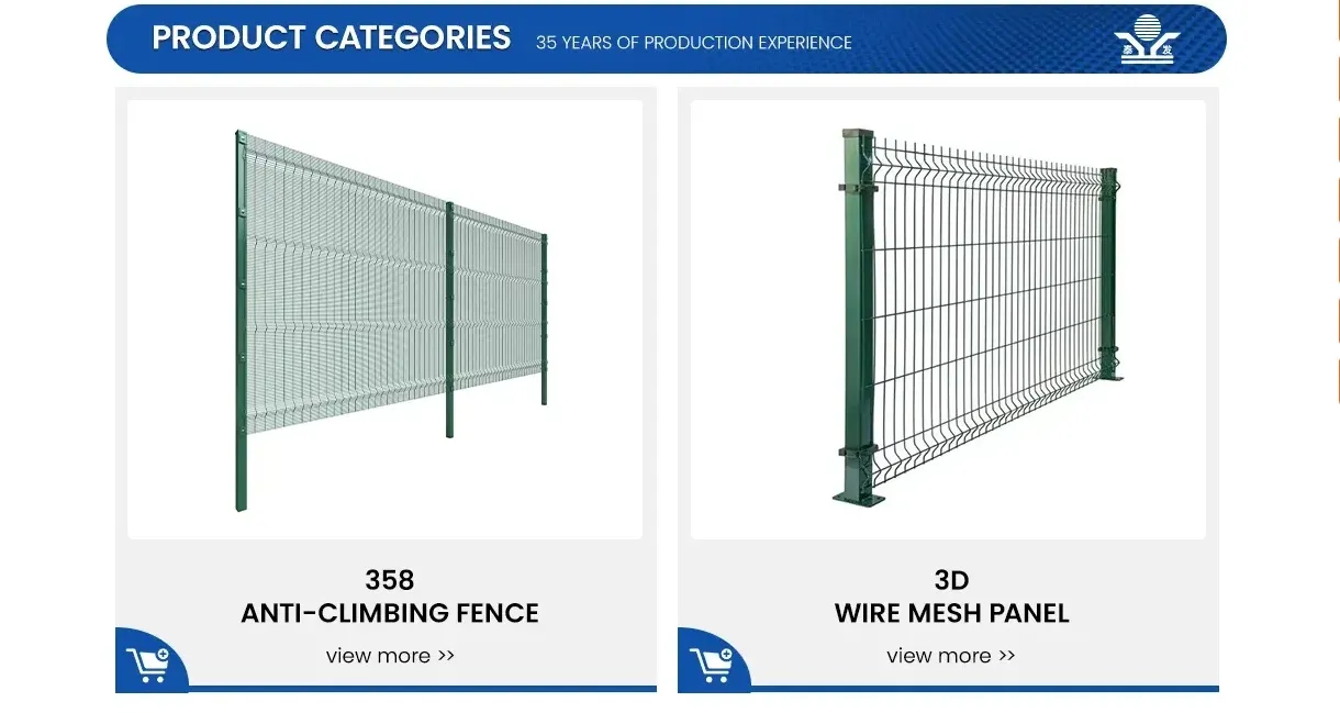 Zhongtai PVC/ Powder Coated Double Edged Steel Iron 3D Welded Wire Mesh Fence