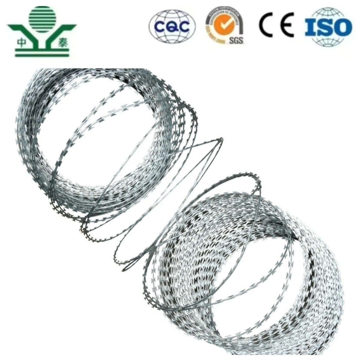 Stainless Steel Razor Barbed mesh Wire China Suppliers 5m 10m 15 - 20m Length Barbed Mesh Wire Razor Wire Used for Anti Climb Security Fencing