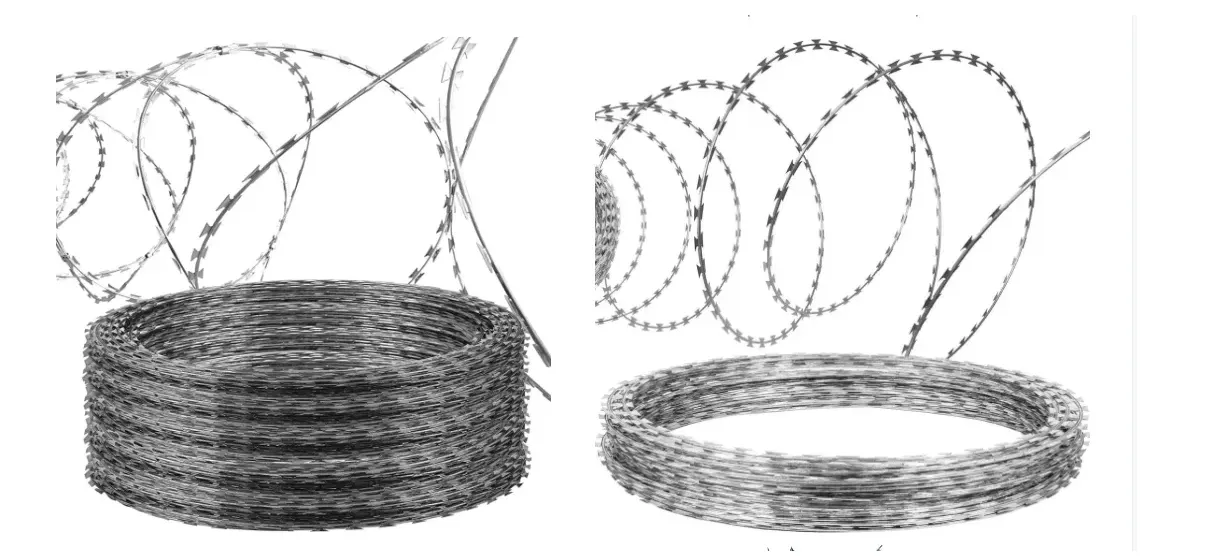 Stainless Steel Razor Barbed mesh Wire China Suppliers 5m 10m 15 - 20m Length Barbed Mesh Wire Razor Wire Used for Anti Climb Security Fencing