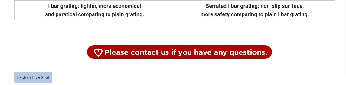 Heavy Duty Stainless Steel Grating for Sturdy Inspection Stairs