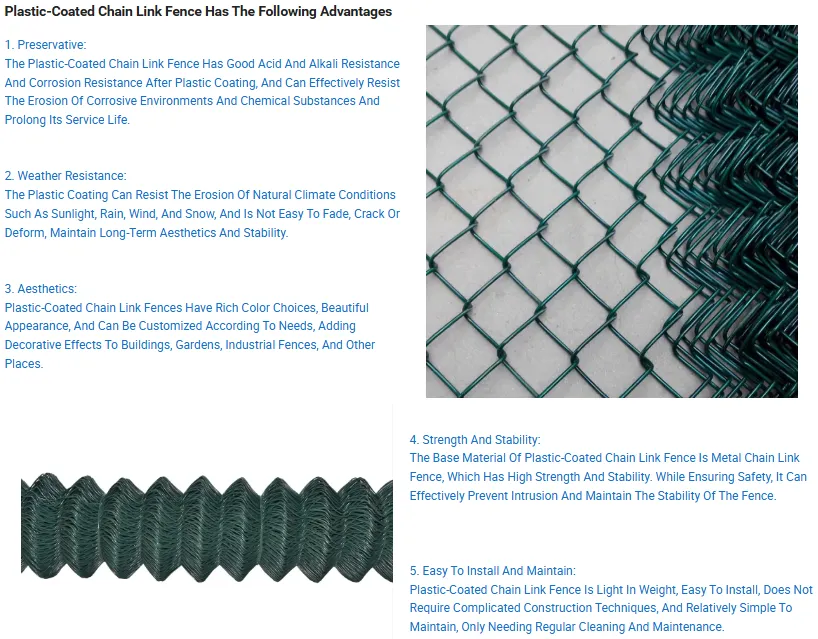 PVC COATED CHIAN LINK SUPPLIERS   0.5mm-0.40mm Width Chain Link Fence