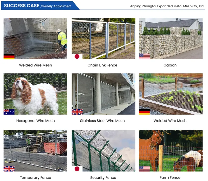 Zhongtai  PVC Coated Gabion Mesh Basket